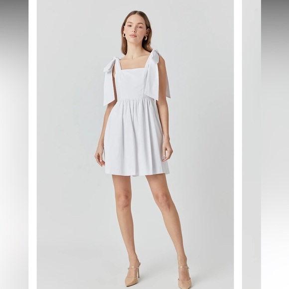 Endless Rose BOWED SQUARE NECKLINE BABY DOLL MINI size medium - Picture 2 of 11